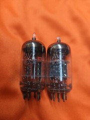 Matched BECKMAN 12AV7 STEREO TUBE ** 2 PIECES ** Tested Strong (T35)