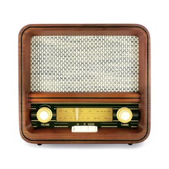 Fuse Real Wood Exterior Vintage Retro Bluetooth, AM/FM Radio, Speaker