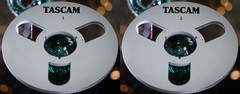 One Pair 10.5” Black TASCAM Tape Reel Aluminum For Reel To Reel Tape Recorder