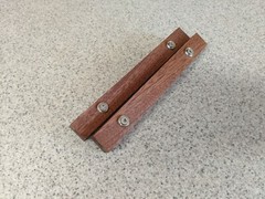 Pioneer RT-707 Side Rails, Solid MAHOGANY fits RT-701 too Cheeks Beautiful