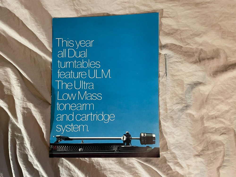 Dual Electronics Turntables Brochure Spec Sheet 1970’s ULM 714Q 731Q 606 622 650