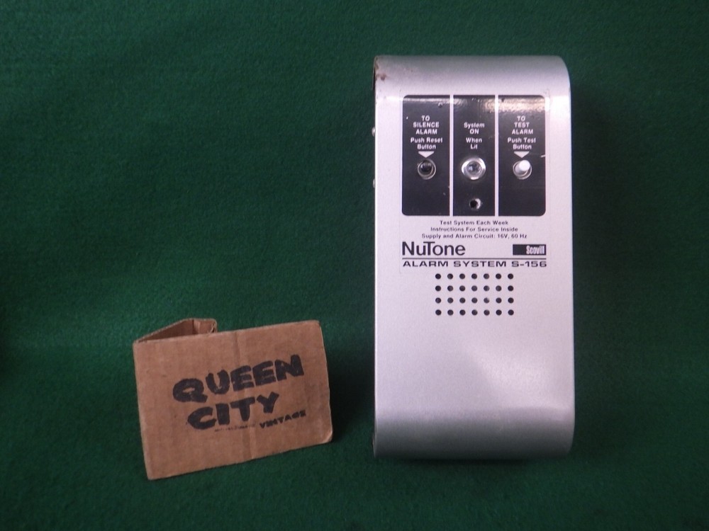 Vintage Nutone Alarm System Control Box S-156, NOS? Silver Brushed Finish
