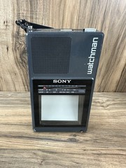 Sony Watchman FD-42A Portable UHF/VHF Television w/ OEM Adapter Working