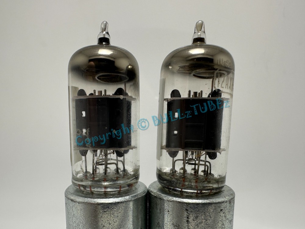 RCA 12AX7A 1960’s 14mm Gray Plate Tubes PLATINUM MATCHED on AT1000 ECC83 7025