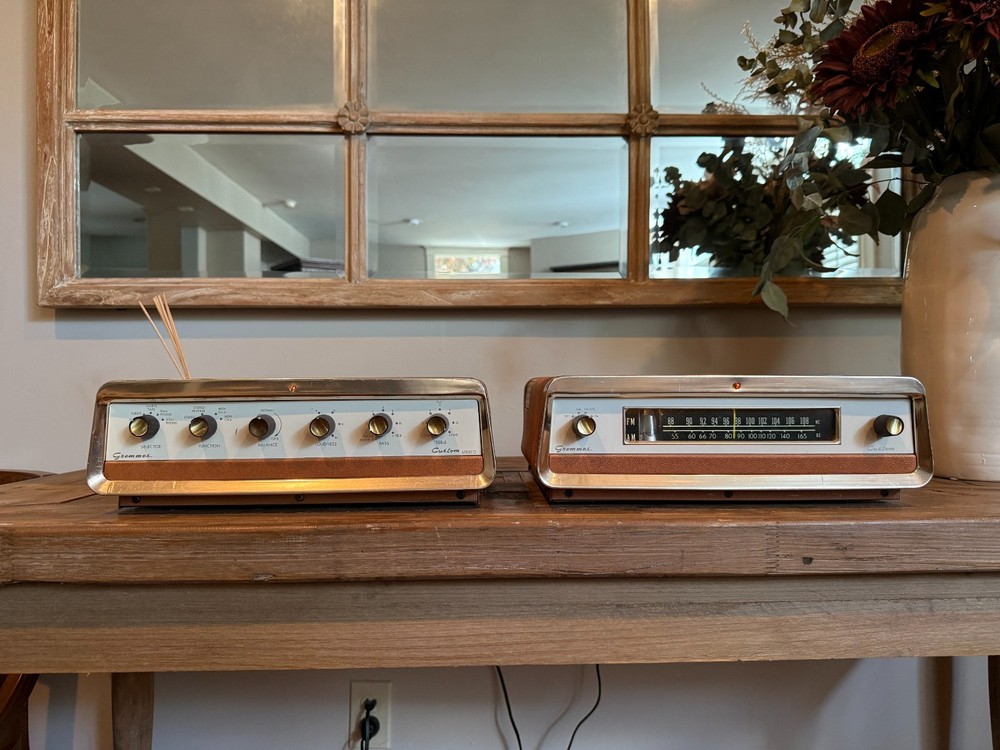 1958 to 61 Grommes 24PG Tube Amplifier and 102 GTA Tube Tuner