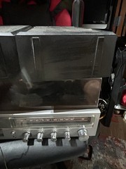 Vintage 1980’s MacDonald AM/FM Radio, 8 Track, and Turntable Stereo System M270.