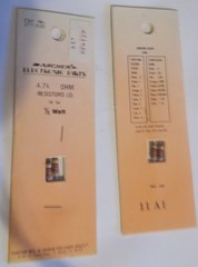 NOS (2) Archer Radio Shack Tandy 4.7k OHM 5% Tol 1/2 Watt Resistors 271-030 NIP