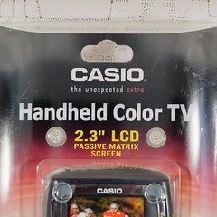 Casio TV-980 LCD Color Pocket Handheld TV – For Analog Broadcast Only New Sealed