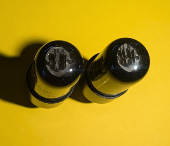 2 Mullard/Brimar? 6V6GT Tubes MADE IN BRITAIN WESTINGHOUSE UK **TEST STRONG**
