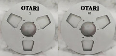 One Pair 10.5” Black Otari Tape Reel Aluminum For Reel To Reel Tape Recorder