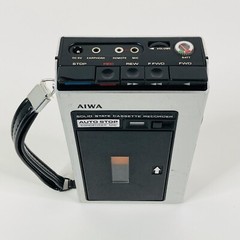 Vintage Aiwa Solid State Cassette Recorder TP-747 101 Japan w/ Original AC-611