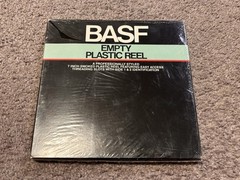 Vintage BASF Empty 7” Smoked Plastic Reel New Sealed