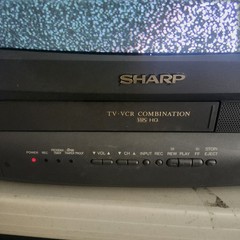 Vintage Sharp 13vt-l100 90’s Retro CRT 13″ TV VCR Gamer Vcr Needs Repair