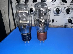 Pair VT-62 801 power vacuum tube -triode-Hytron & GE – 110% & 90%