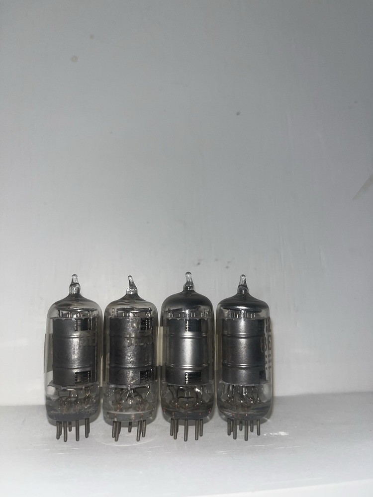4 Unknown Brand 12BE6 Non Matching Tubes TV7 Good See Photos For Details