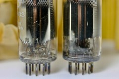 1961 NOS MULLARD ECH83 6DS8 ECH81 6AJ8 MATCHED PAIR TUBES 2 TUBES PER BID