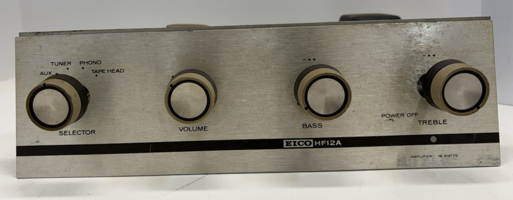 EICO HF12A Mono Tube Amplifier 18W Vintage Integrated Amp For Restoration