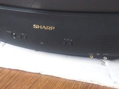 Vintage Sharp 25K-M100 CRT TV Retro Gaming Television No Remote 1998