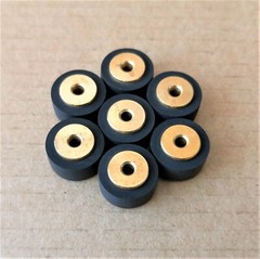 2pcs 13*8*6*2.5mm Radio Roller Bronze Hub Pinch Roller Pulley for Akai GXC-730D