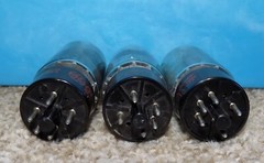 3 GE General Electric 5U4GB 5AS4A Rectifier Tubes Communication Grade