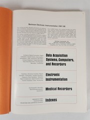 Beckman Electronic Instrumentation 1967/68 Catalog ~ Recorders ~ Amplifiers +
