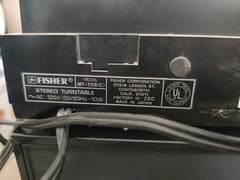 Fisher Amplifier System CA-283 Stereo FM 270a Double Cassette Deck & Turntable