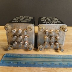 Matching Pair 1950’s RCA 8516392-1 Audio Input Transformers Brass Hardware 1.5″