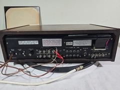 SHERWOOD S-7100A RECEIVER PROFESSIONALLY SERVICED REAL WOOD CASE VIDEO INCLUDED