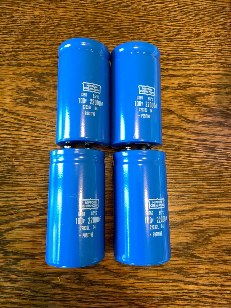 4 New 22000 uf 100v Chemi-Con Capacitors Pioneer SX-1280 Main Filter EXACT FIT