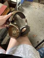 Koss K-6 Stereo Headband Headphones Brown Ear-Pad 1970s Double Earpieces