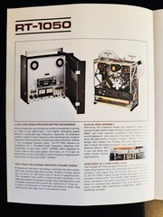 1976 PIONEER RT-1050 Reel To Reel Brochure ORIGINAL – Mint