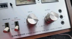 Pioneer CT-F6262 Stereo Cassette Tape Deck Vintage Audio Player wood grain