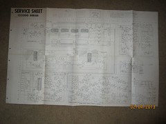 Hammond Organ 123300 Series Service Manual Sheet Schematics Factory OEM