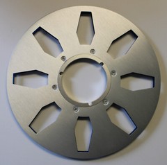 ANALOG AUDIO 10.5″ X 1/4″ PRECISION METAL TAPE REEL IN BLUE & SILVER – OTARI MCI