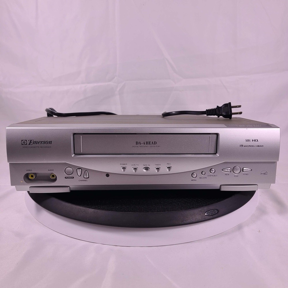 Emerson EWV403 VHS VCR Player Recorder No Remote No Av Cables Tested & Works