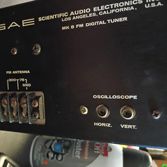 SAE 8000 FM Tuner – Rack Mount – POWER GOOD, SOME COSMETIC ALTERATION (see pics)