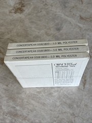New NOS Radio Shack ConcerTape Recording Tape Lot Of 3 1800ft 7” Reel Sealed