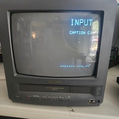 Vintage Sharp 13vt-l100 90’s Retro CRT 13″ TV VCR Gamer Vcr Needs Repair