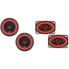 Cerwin Vega Speaker Bundle V65 & V46 6.5″ Coaxial Speaker Set & 4X6″ Coaxial …