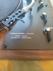 REALISTIC LAB-420 TURNTABLE WORKING VINTAGE DIRECT DRIVE FULL AUTO NEW COVER