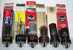 Lot of (100+) NOS & used tubes in boxes,collection,radio,amp,compactron,octal,++