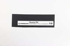 Quartz-PLL PIONEER ELECTRONIC FULL-AUTOMATIC PL-630 logo badge Sticker Decal