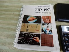 Hewlett Packard HP 15C RPN Calculator and Owners Handbook Good Working Cond