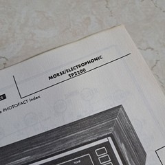 Morse/Electrophonic TP2200 Service Manual 1977 Photofact Circuitrace Illustrated