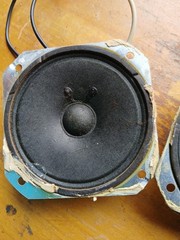 Working Vintage Pair 3″ HiFi closed back Tweeter Speakers L.S 3watts 8ohm Japan