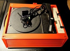 RARE Penncrest Solid State Model #4401 JCP Record Transistor Stereophonic ORANGE