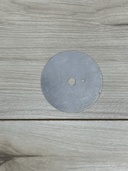 Vintage Ohmite 5002-7 Aluminum Control Knob Dial Plate 1–7 Scale 2-3/4″