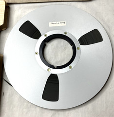 Vintage Scotch 10.5” Aluminum Reel To Reel Tape W/ Box Recorded Audio Tape
