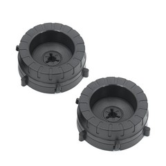 1 Pair NAB Hub Adapters for AKAI Reel to Reel Tape Recorder 10″ Plastic Black