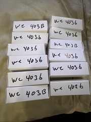 12 of Western Electric 403B 5591 Vacuum Tubes Square Getters Test Strong TV-7U